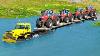 Tracteur De Transport Lourd De Sauvetage Avec Double Plate-forme Voitures Vs De L'eau Profonde Beamng Drive