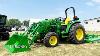 Tracteur Utilitaire Compact John Deere 4066m Avec Broyeur Rotatif