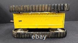 Vintage Marx Toys Tracteur Caterpillar Diesel en tôle lithographiée et remorque Heavy Duty J2