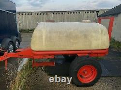Water Bowser Trailer / Cheval / Bétail Eau Au Creux 1500 Lts 330 Gallons